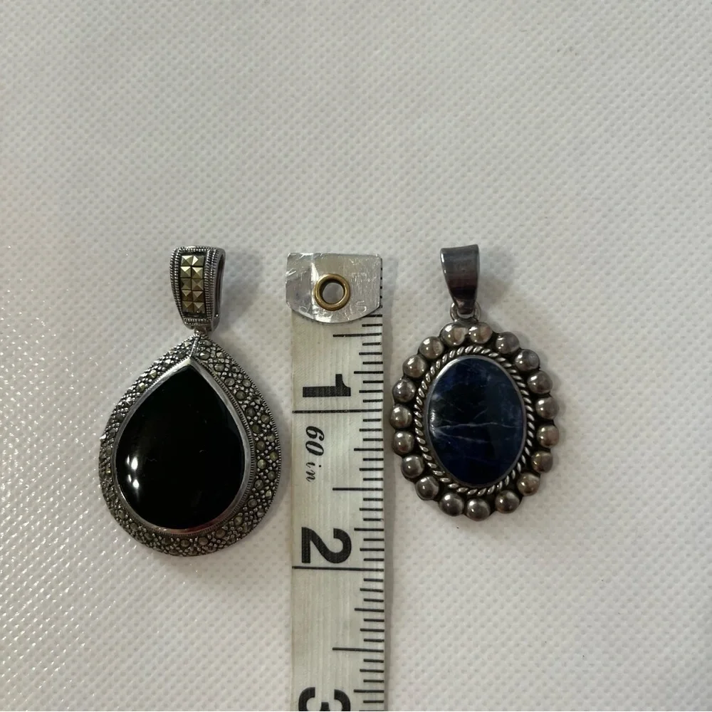 2 Pendants Stamped 925 Bundle